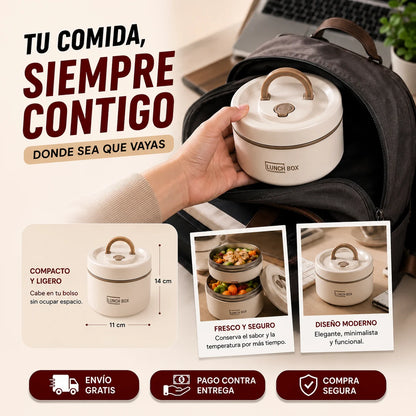 Juego de 4 recipientes portátiles para alimento