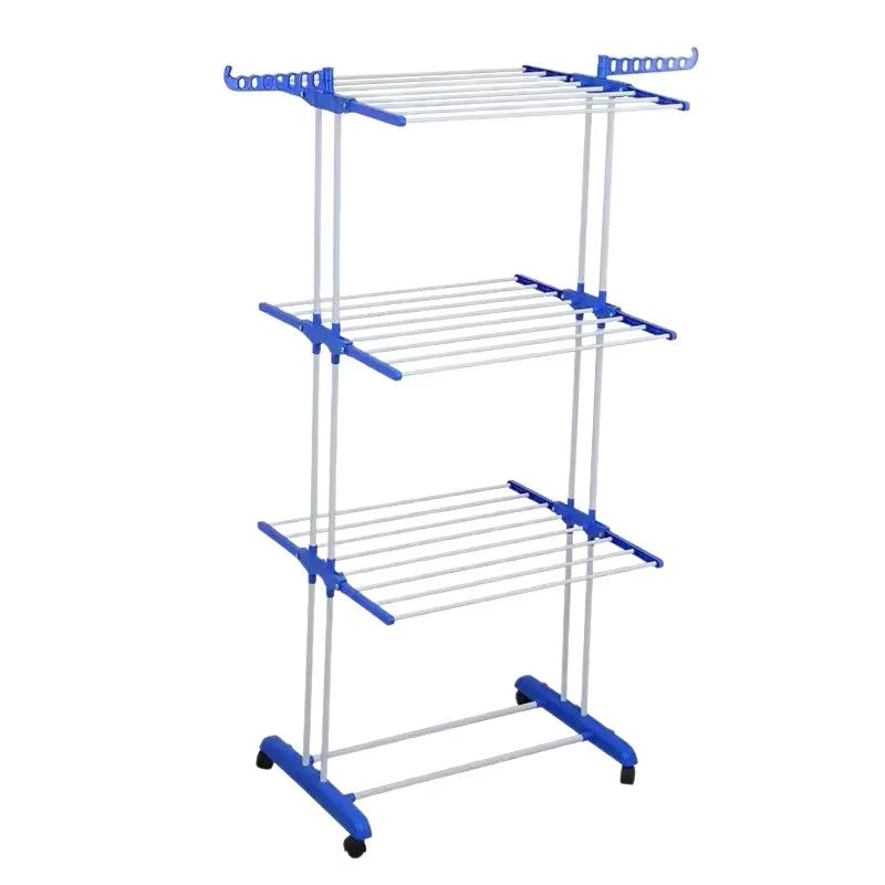 Tendedero Vertical Plegable de 4 Niveles con Ruedas – Ahorra Espacio